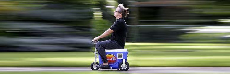 Isn’t Driving a Motorized Beer Cooler Literally Driving OVER The Influence?