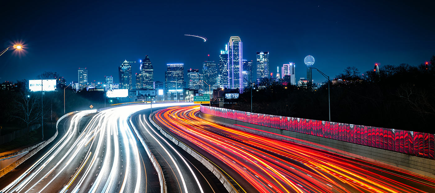 Dallas Texas drivers at night