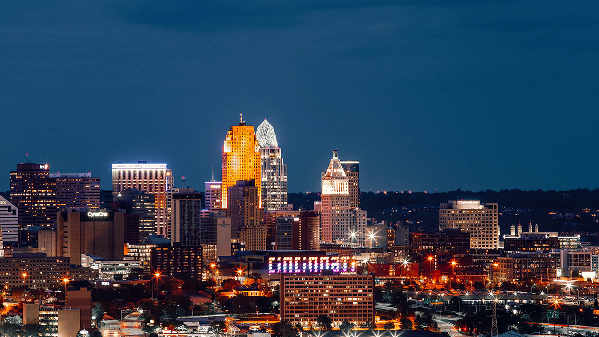 Cincinnati At Night