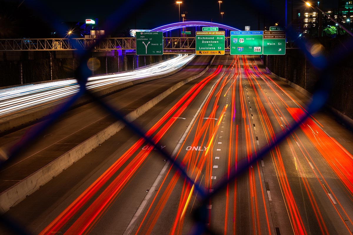 Night Driving Arlington Texas